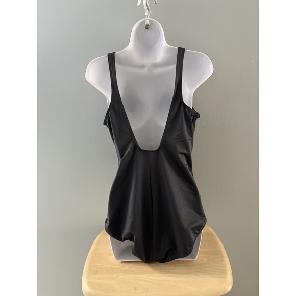 Miraclesuit Must Haves Oceanus One Piece Swimsuit Size 16 Gray Ruching Slim - Picture 3 of 16